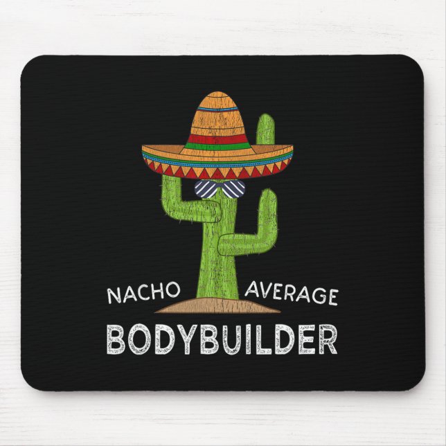 Funny Bodybuilder Bodybuilding  Mouse Mat (Front)