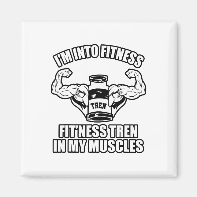 Funny Bodybuilder  Magnet (Front)