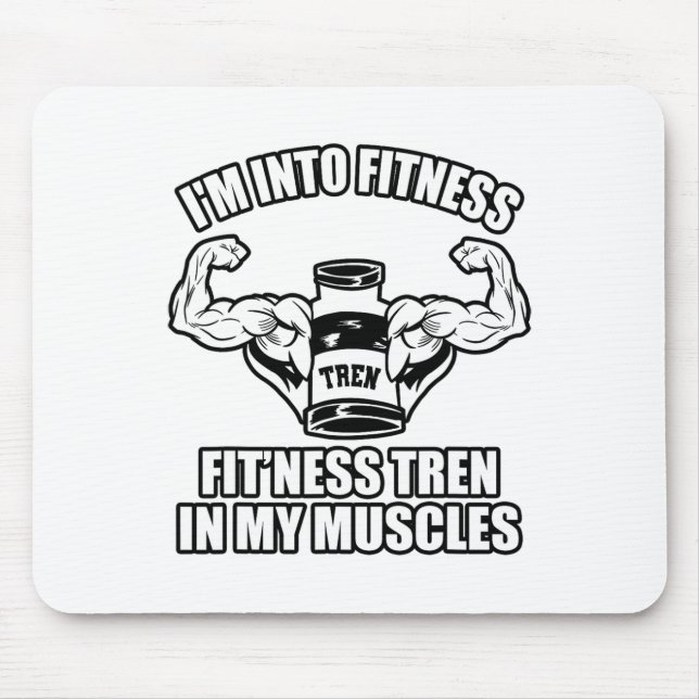 Funny Bodybuilder  Mouse Mat (Front)