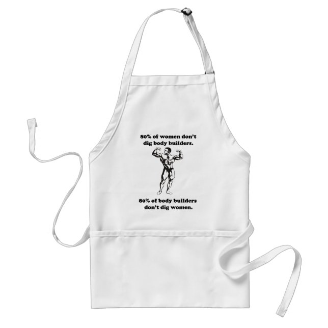 Funny Bodybuilder Shirt Standard Apron (Front)