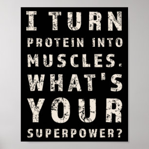 Funny Bodybuilding Fitness Workout Exercise Traini Poster