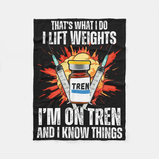 Funny Bodybuilding Quotes  Fleece Blanket (Front)