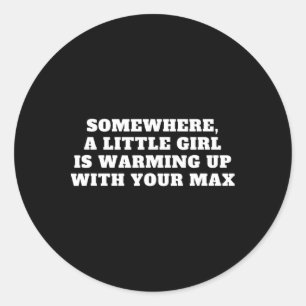 Funny Bodybuilding Saying Weightlifting Quote Classic Round Sticker