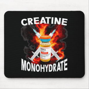Funny Bodybuilding Weightlifting Creatine Monohydr Mouse Mat