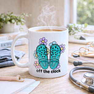 Funny Boho Nurse Clogs Coffee Mug