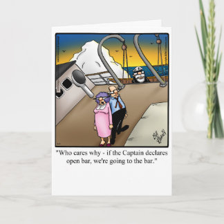 Funny Bon Voyage Cruise Greeting Card
