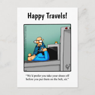 Funny Bon Voyage Humour Postcard