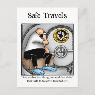 Funny Bon Voyage Humour Postcard