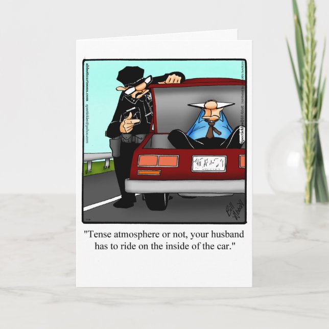 Funny Bon Voyage Road Trip Card (Front)