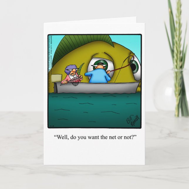 Funny Bon Voyage Vacation Greeting Card (Front)
