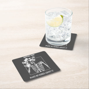 Funny Bones Customizable Medical Job Ortho Doc Square Paper Coaster
