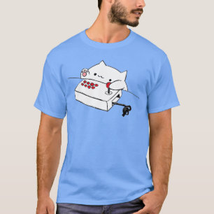 Funny Bongo Cat Funny Cute Gamer Meme Cat tee Men
