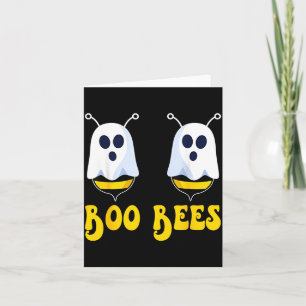Funny Boo Bees Halloween Costume Humour Spooky Bee Card