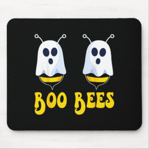 Funny Boo Bees Halloween Costume Humour Spooky Bee Mouse Mat