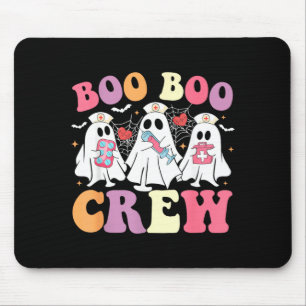 Funny Boo Boo Crew Halloween Costume Nurse Spooky Mouse Mat