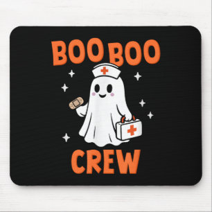 Funny Boo Boo Crew Halloween Nurse Mouse Mat