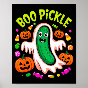Funny Boo Ckle Halloween Party Costume Soky  Poster
