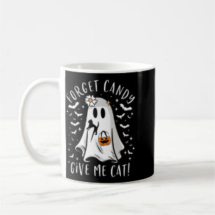 Funny Boo Ghost Black Cat Forget Candy Give Cat Coffee Mug