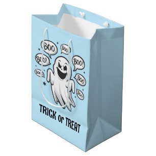 Funny Boo Ghost Medium Gift Bag