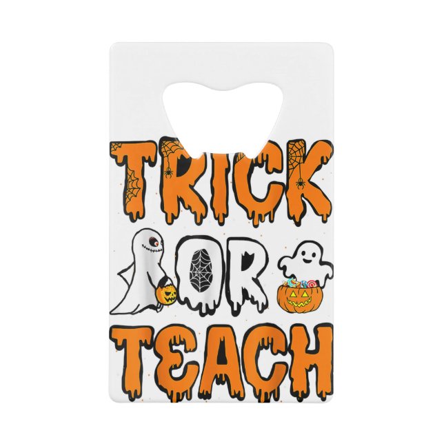 Funny Boo Ghost Trick Or Teach Ghost Teacher Hallo (Front)