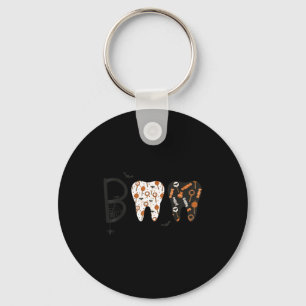 Funny Boo Halloween Candy Dentist Teeth Men Women Key Ring