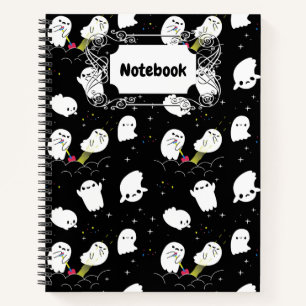 Funny Boo Halloween Ghost Adventure Treasure Hunt Notebook