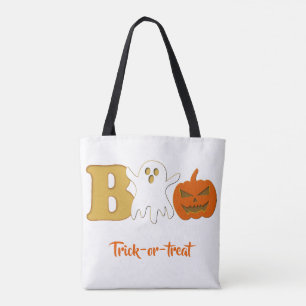 Funny Boo Halloween Shopping Tote Bag
