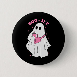 Funny Boo-jee Ghost Halloween Boo Jee Ghost Spooky 6 Cm Round Badge