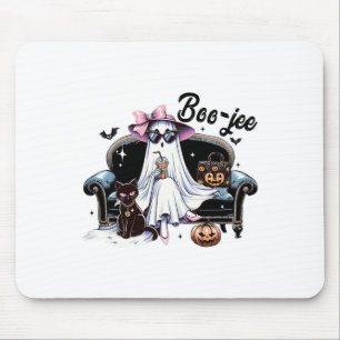 Funny Boo Jee Ghost Halloween Boo Jee Ghost Spooky Mouse Mat