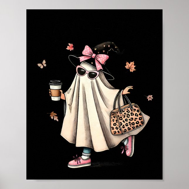 Funny Boo Jee Ghost Halloween Boo Jee Ghost Spooky Poster (Front)