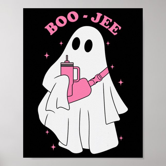 Funny Boo-jee Ghost Halloween Boo Jee Ghost Spooky Poster (Front)