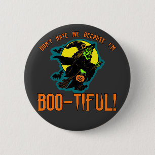Funny Boo-tiful Witch Products 6 Cm Round Badge