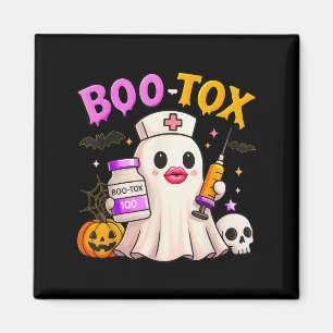 Funny Boo Tox Aesthetic Nurse Ghost Skull Pumpkin Magnet
