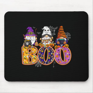 Funny Boo Witch Sipders Pumpkins Happy Halloween G Mouse Mat