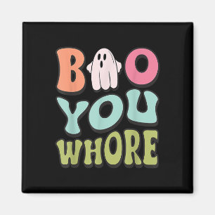 Funny Boo You Funny Groovy Halloween Cute Ghost Magnet