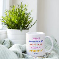 Funny Book Club Quote Colourful Name