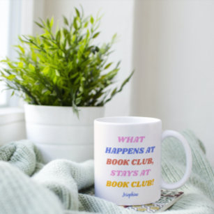 Funny Book Club Quote Colourful Name  Magic Mug