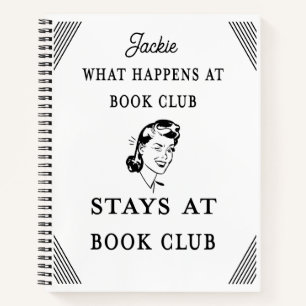 Funny Book Club Quote Personalised