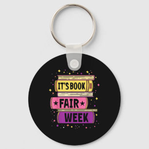 Funny Book Fair Bookworm Library Its Book Fair Wee Key Ring