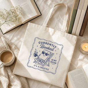 Funny Book Lover Cute Currently Booked Cosy Tote Bag