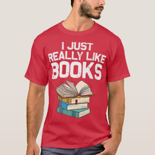 Funny Book Lover Designs For Men Women Librarian R T-Shirt