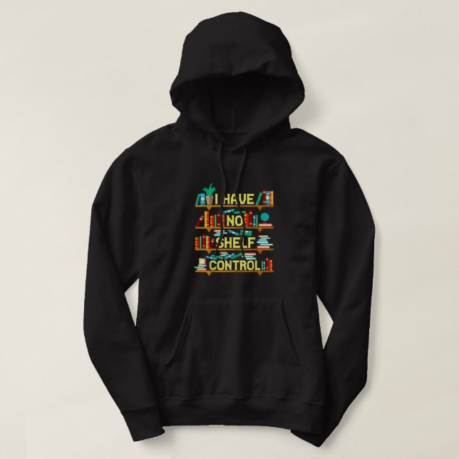Funny Book Lover Gift Book Club Group Reading Libr Hoodie (Design Front)