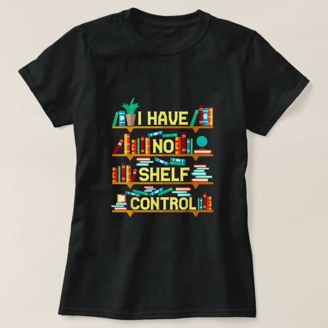 Funny Book Lover Gift Book Club Group Reading Libr T-Shirt (Design Front)