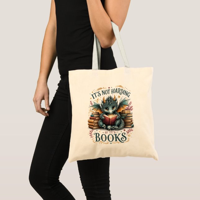Funny Book Lover Gift, Bookworm Library Tote Bag (Front (Product))