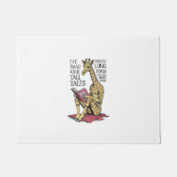 Funny Book Lover Giraffe Long Form Tall Tales Read