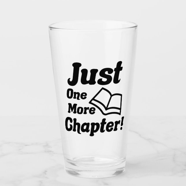 Funny Book Lover Glass (Front)