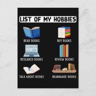 Funny Book Lover Humour Bookworm Reading Postcard