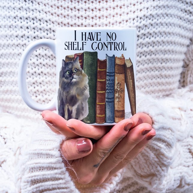 Funny Book Lover Quote Cute Cats Bookworm Name Coffee Mug (Creator Uploaded)