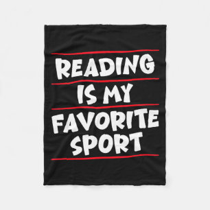 Funny book lover quote read library motivation fleece blanket