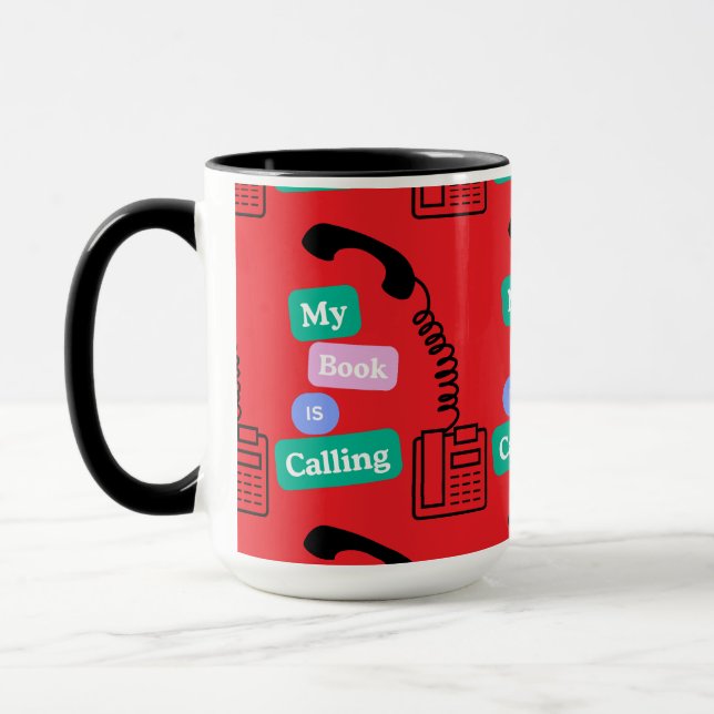 Funny Book Lover Reading Quote Mug (Left)